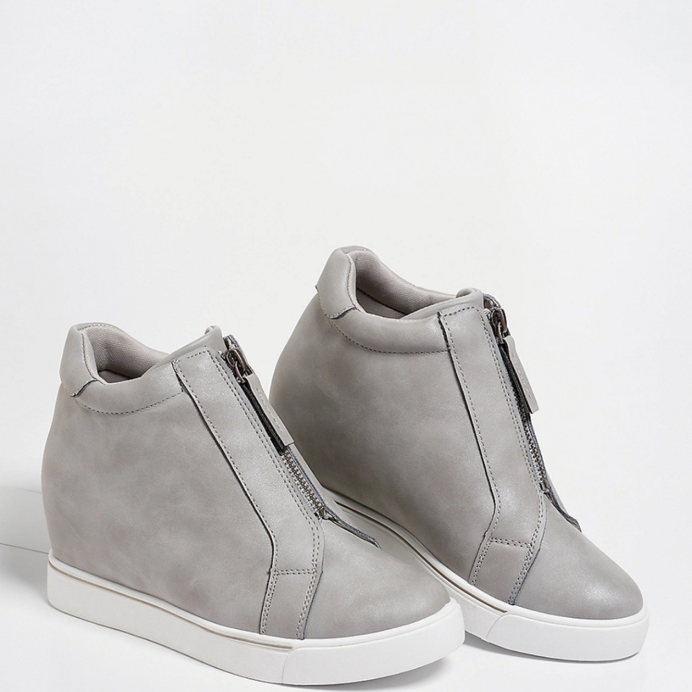Maurices Grey Wedge Sneaker